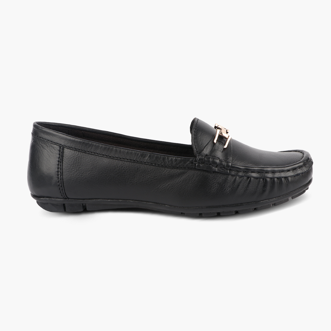 Ladies leather moccasin shoes online