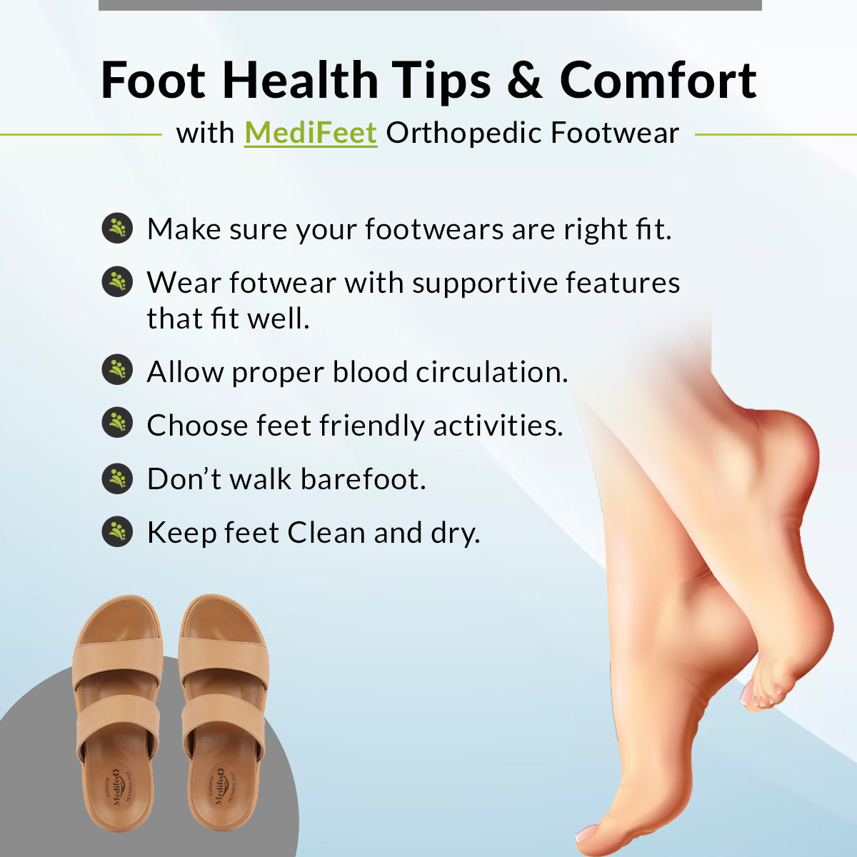 Foot Health Tips & Comfort with MediFeet Orthopedic Footwear