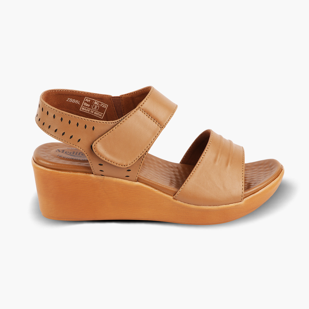 Medifeet Sandals for Women with Heels & Cushioned Footbed