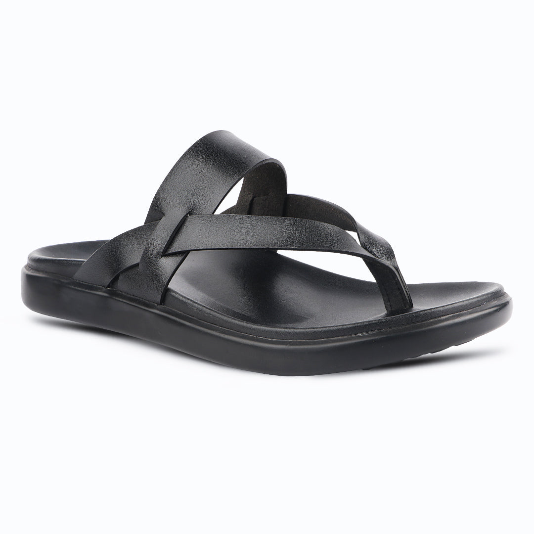 Medifeet Comfortable All Day Wear Black Slip-on sandals