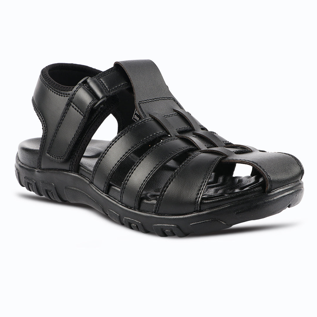 Medifeet Peek-a-Toe Fisherman Sandals With Arch Support For Men's