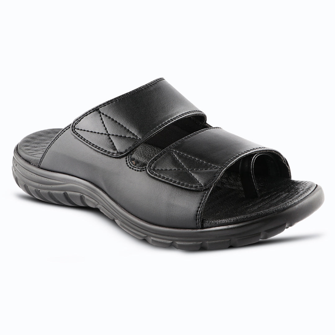 Medifeet Dual Strap Leather Slippers for Men
(Extra Comfortable with Arch Support)