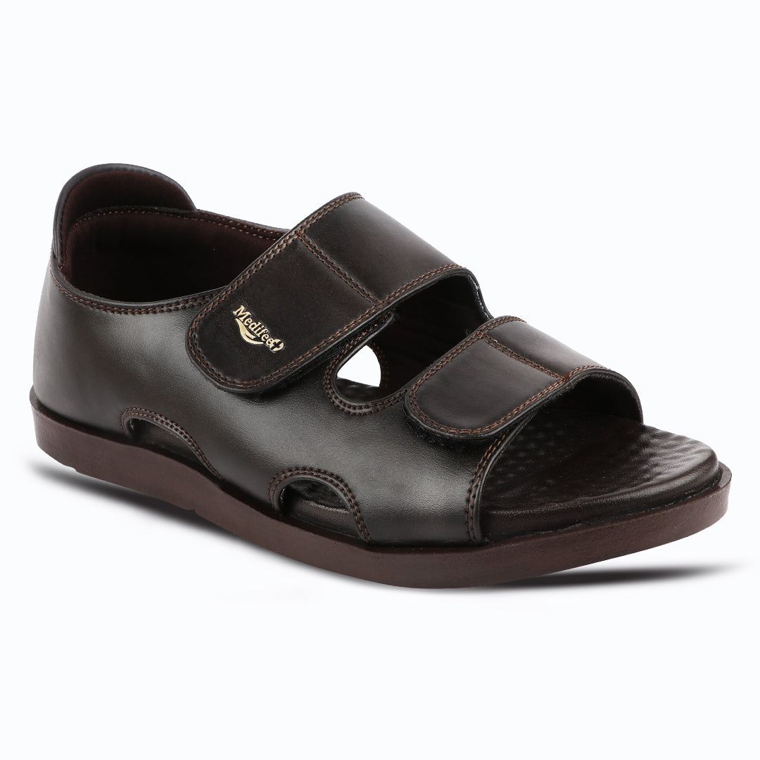 Ortho-Friendly Twin-Strap Open-Toe Men’s Sandals