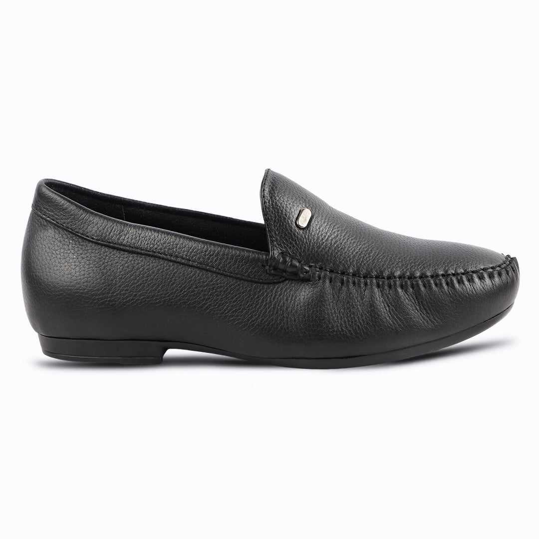 Medifeet Men's Genuine Leather Round Toe Loafers