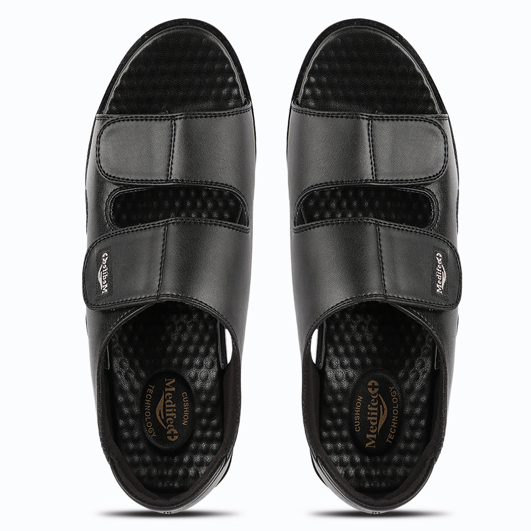 Ortho-Friendly Twin-Strap Open-Toe Men’s Sandals