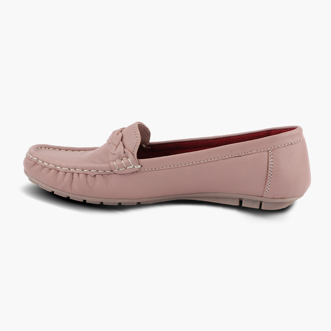 Medifeet Pointed-Toe Leather / Moccasin Loafers Women
(Comfortable Loafers for Women)