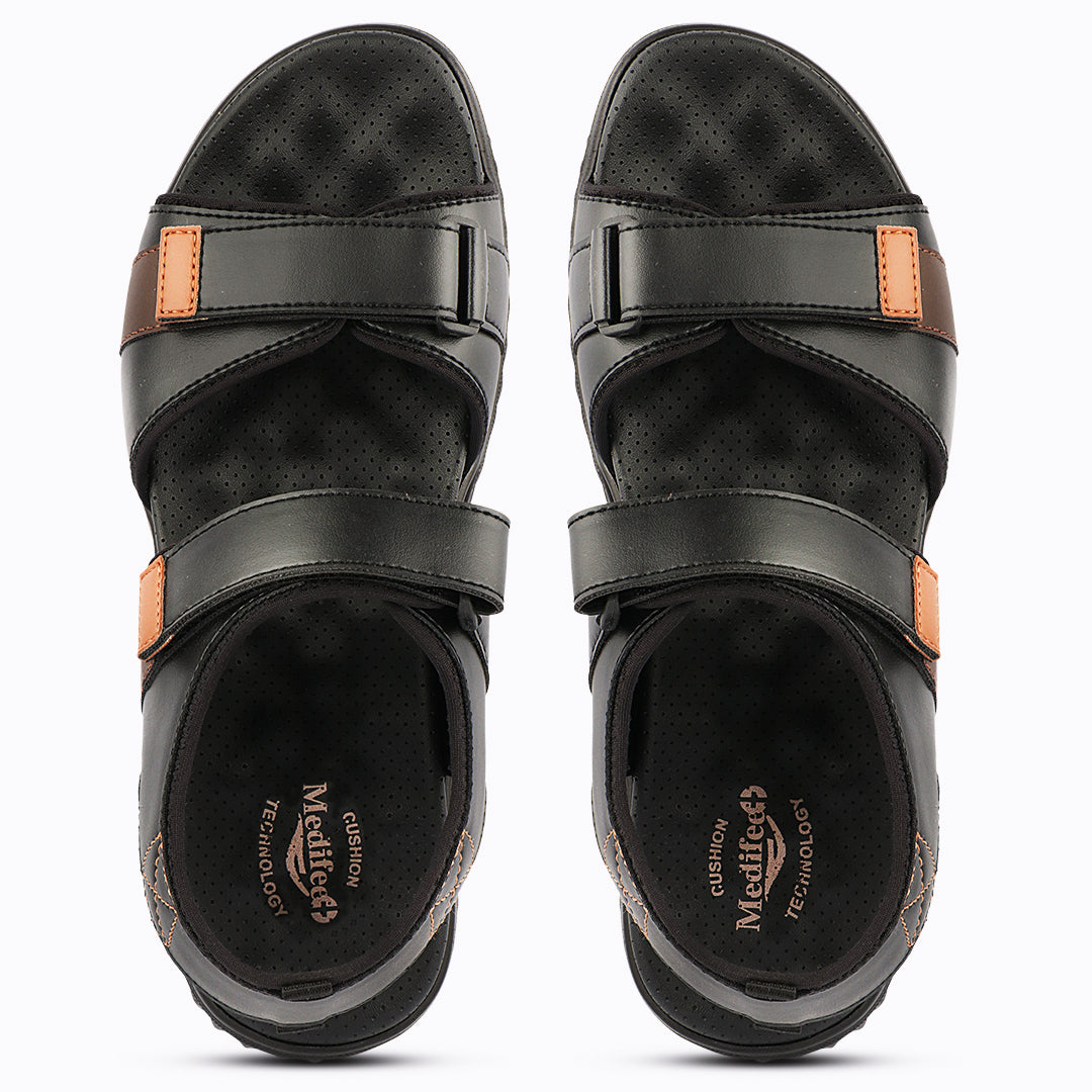 Casual Twin Strap Men’s Sandals with Arch Support