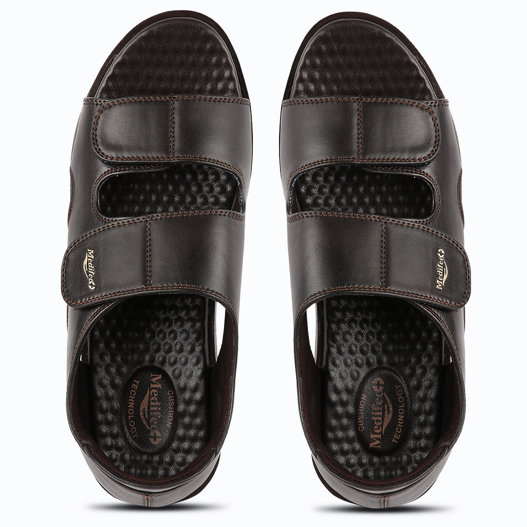 Ortho-Friendly Twin-Strap Open-Toe Men’s Sandals