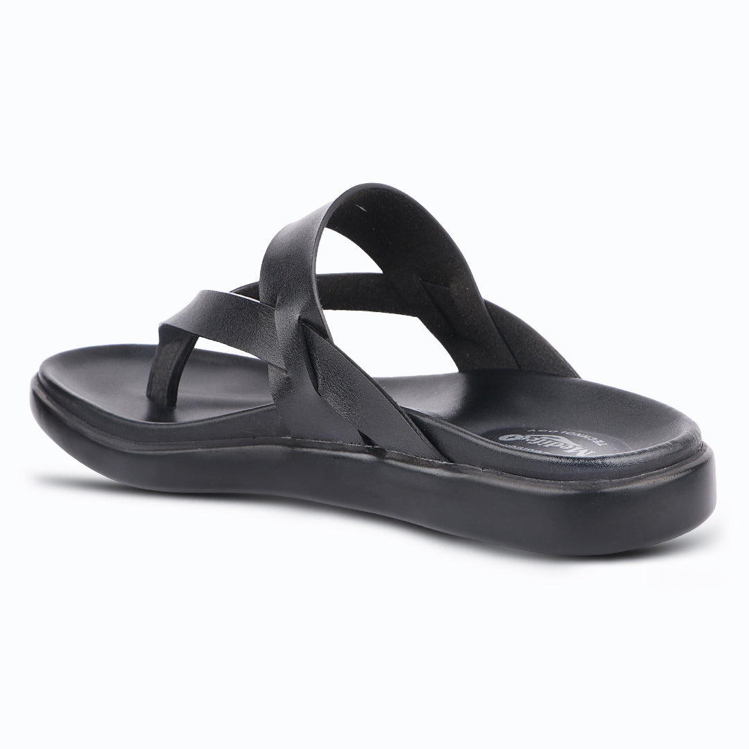 Medifeet Comfortable All Day Wear Black Slip-on sandals