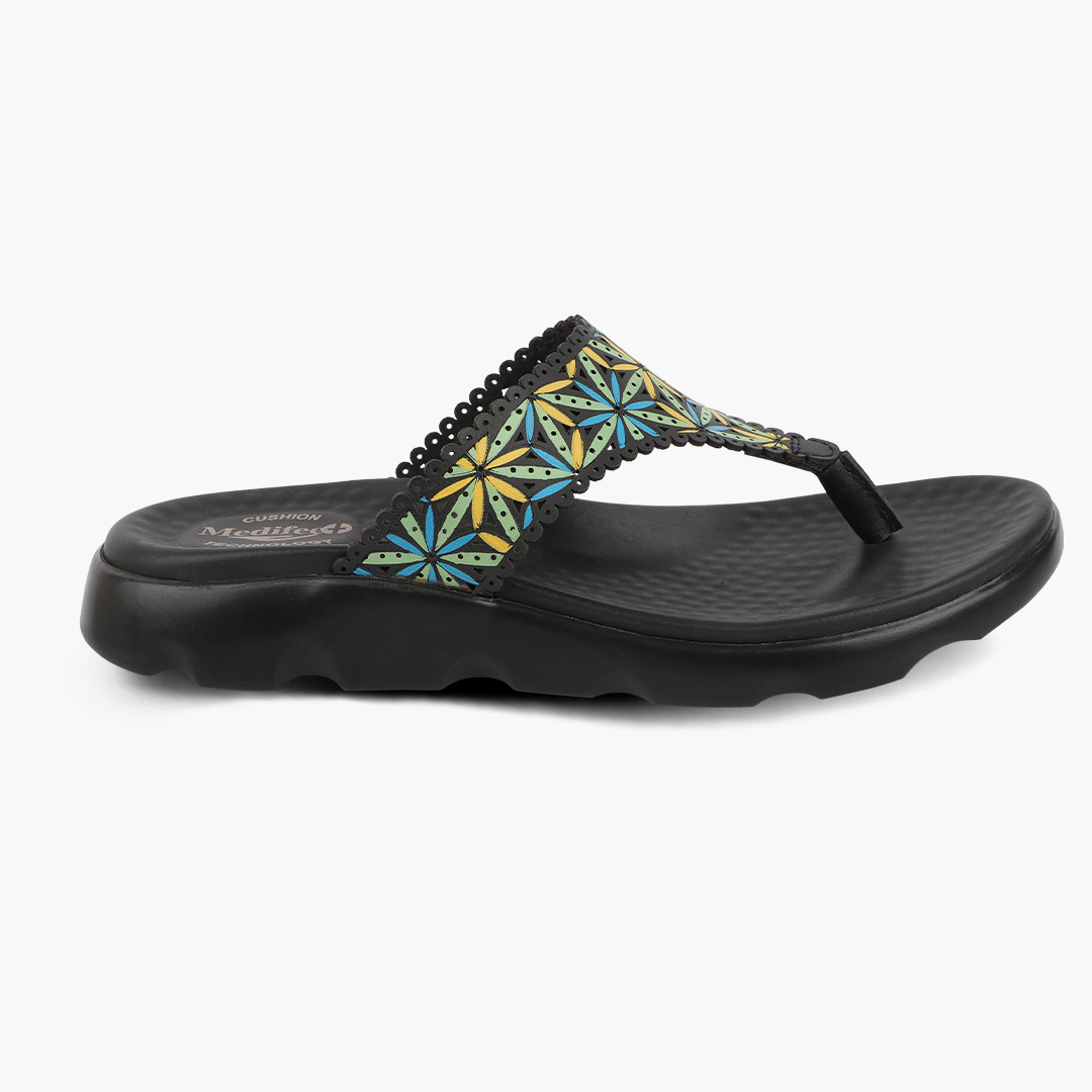 Medifeet V-Flora Comfortable Sandal with Arch Support For Women's