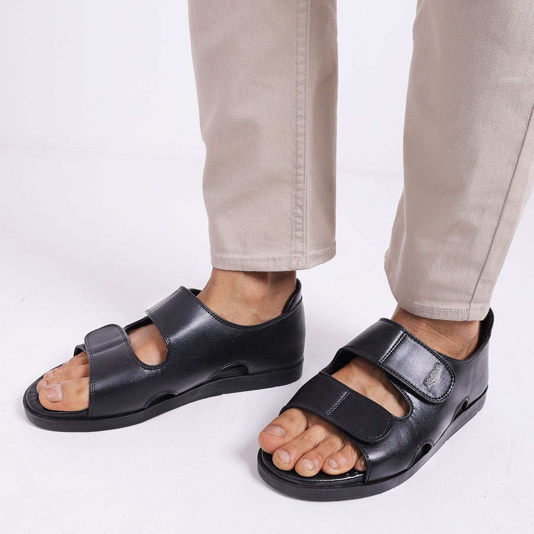 Ortho-Friendly Twin-Strap Open-Toe Men’s Sandals