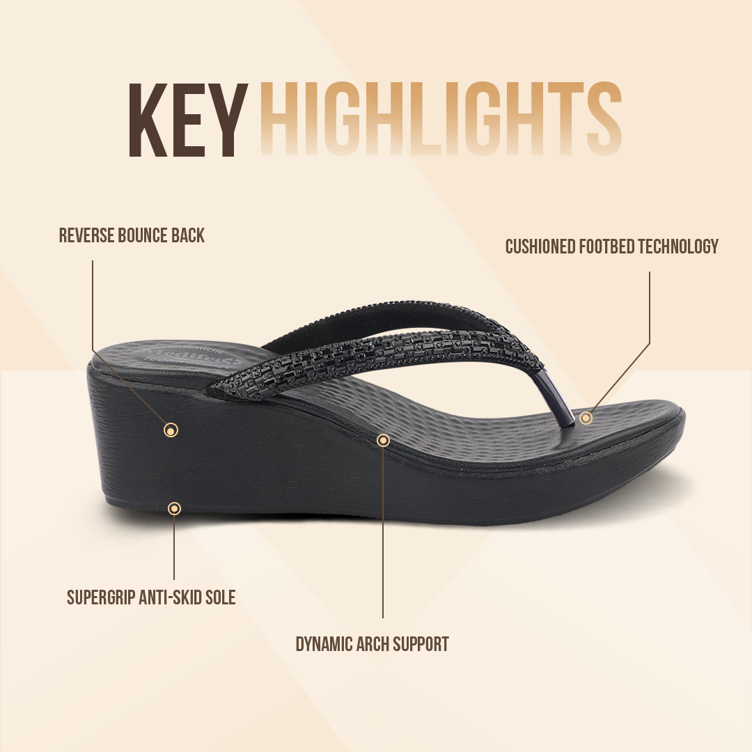 Cushioned V strap Women Sandals with Heels